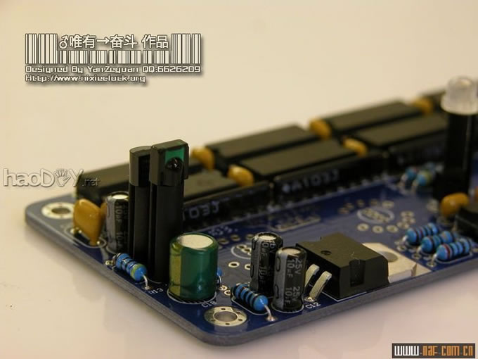 图片过大,您可以通过鼠标滑轮改变图片巨细或点击查察大图 饱含了我全部等候的diy建造电子管(真空管)时钟