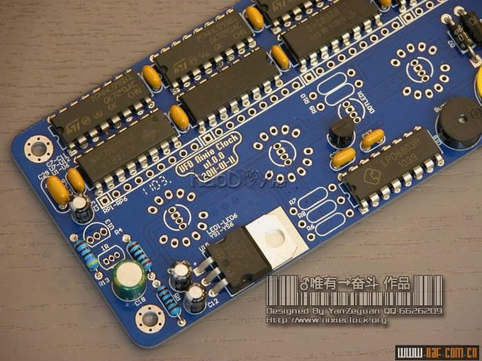 图片过大,您可以通过鼠标滑轮改变图片巨细或点击查察大图 饱含了我全部等候的diy建造电子管(真空管)时钟