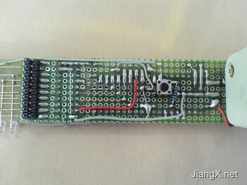 diy制作 LED摇摇棒的升级版本-32只LED摇摇棒 附图纸
