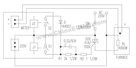 用上下限报警接点实现三位温度节制