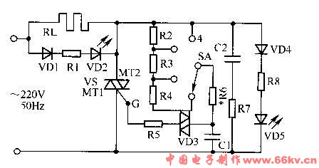 电炉功diy制作自制率调节电路