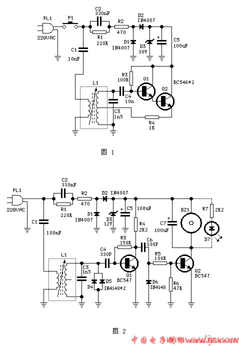 自制电力载波遥控报警器