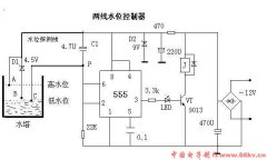 diy只有两根探测线的自动抽水液位水位控制器