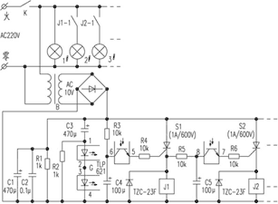 diy用单只开关巧控多组灯