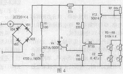 自制单相电机调速电路