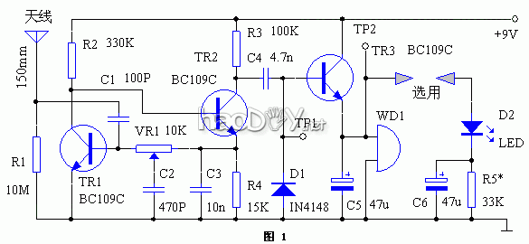 制作雷电报警装置 防雷器 避雷器