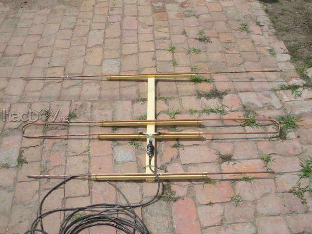 自制八木三单元调频接收天线制作