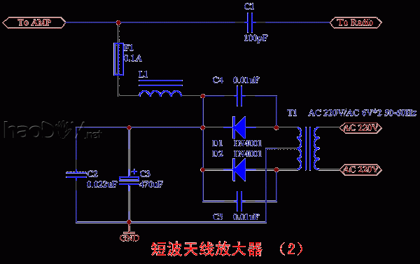 自制一款简单而有效的短波天线放大器