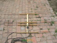 自制八木三单元调频接收天线制作