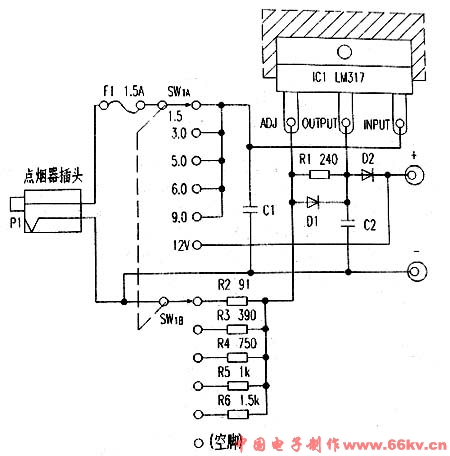 制作12V六档转换器