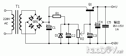 自制1a电源适配器的制作