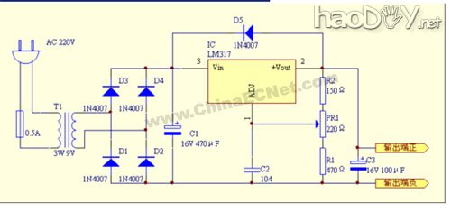 diy实用小型稳压电源制作