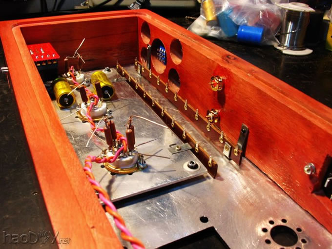 前段时刻制作的马兰士7电子管前级 diy制作的马兰士7电子管胆前级附电路线路图