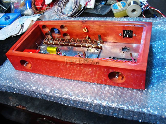 前段时刻制作的马兰士7电子管前级 diy制作的马兰士7电子管胆前级附电路线路图