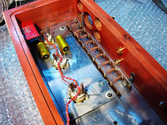 前段时刻制作的马兰士7电子管前级 diy制作的马兰士7电子管胆前级附电路线路图