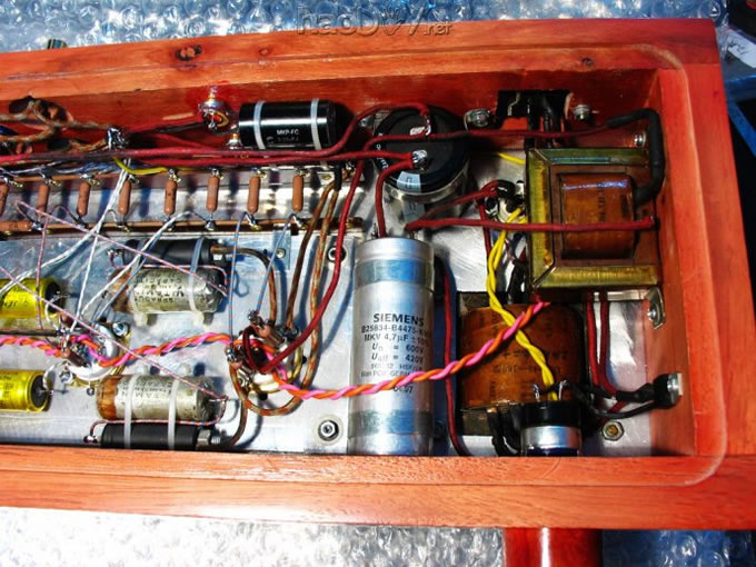 前段时刻制作的马兰士7电子管前级 diy制作的马兰士7电子管胆前级附电路线路图