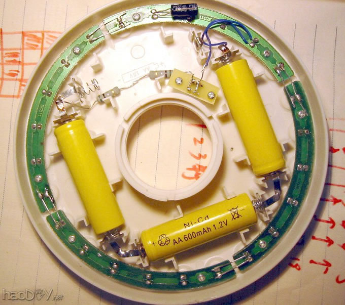 自制LED 帐篷灯改造