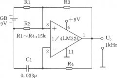 diy1kHz音频方波发生器