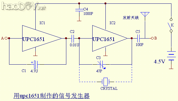 自制多用途收录机电视机信号发生器电路