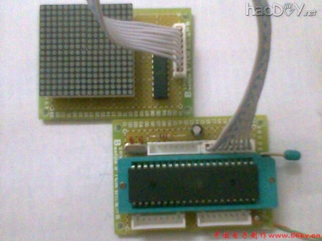 diy点阵式汉字LED显示屏的制作