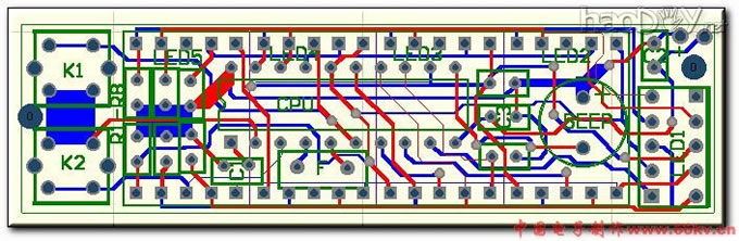 制作采用AT89C2051制作的智能时钟