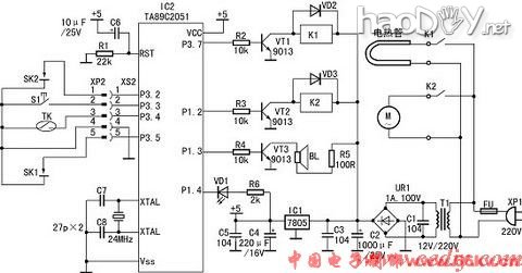 diy自动豆浆机控制板