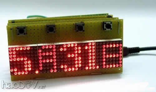 diyLED点阵电子钟制作过程