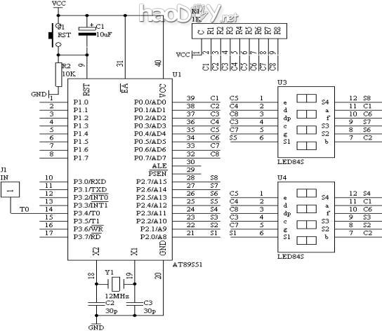 制作6位数显频率计数器