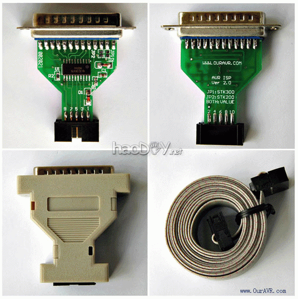 自制AVR单片机ISP下载线