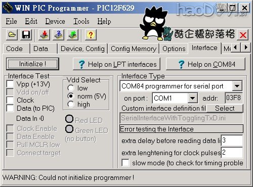 自制PIC12F629烧录器制作