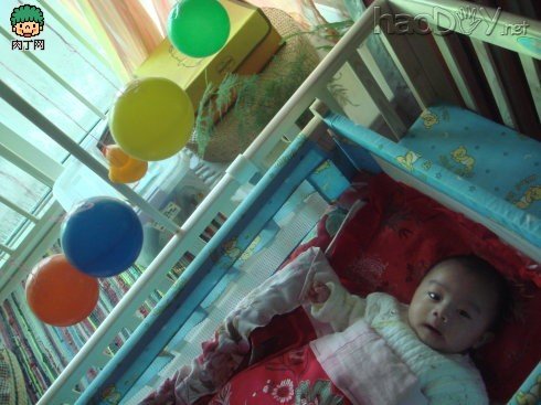 自制简单实用的宝宝玩具DIY 看球风铃DIY