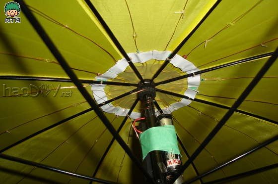 自制DIY一把LED星光伞,雨天好心情!