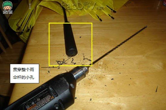 自制DIY一把LED星光伞,雨天好心情!