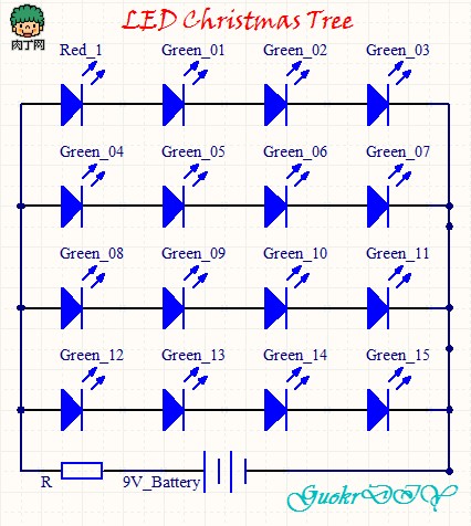 制作圣诞树般漂亮的LED小灯DIY图解