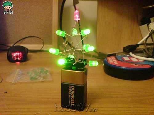 制作圣诞树般漂亮的LED小灯DIY图解