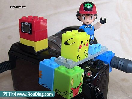 diy用乐高玩具DIY相机红外线遥控器