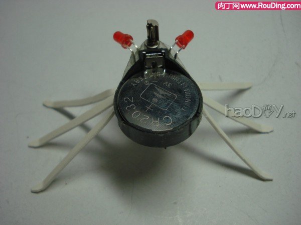 自制可爱的暴走电子昆虫机器人DIY图解