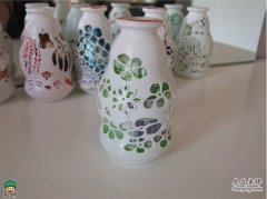 diy饮料瓶废物利用 爽歪歪瓶变身漂亮摆件