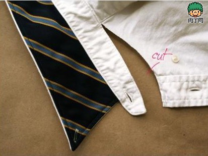 自制假领子diy:白衬衫领子变身复古项链领