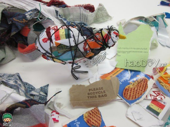 制作旧物改造diy 深情并茂的玩具小鸟摆件