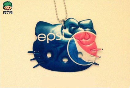 制作kitty猫易拉罐挂饰 可爱的易拉罐饰品