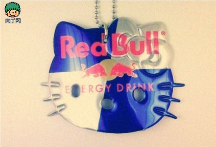 制作kitty猫易拉罐挂饰 可爱的易拉罐饰品