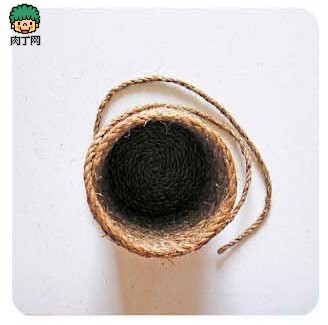 制作麻绳如何制作笔筒 手工制作笔筒小收纳图解