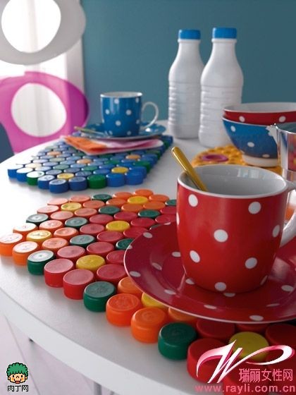 自制激活想象力超赞DIY 旧瓶盖变身超IN装饰