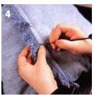 自制用废旧牛仔裤DIY一个舒适靠垫