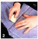 自制用废旧牛仔裤DIY一个舒适靠垫