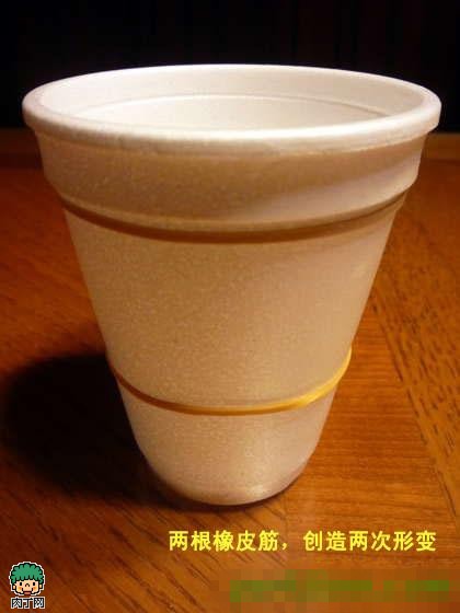 diy塑料泡沫杯改造 一次性杯子摇身变唯美花瓶