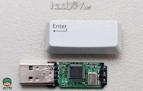 制作废旧键盘键DIY的旧U盘改造个性作品