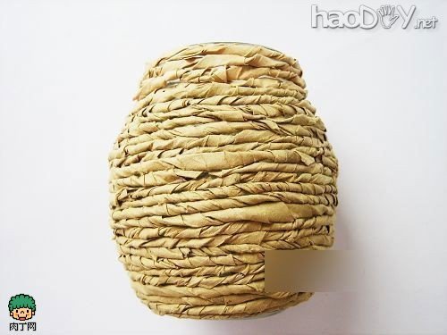 diydiy牛皮纸信封改造废弃玻璃罐,自制唯美田园花瓶