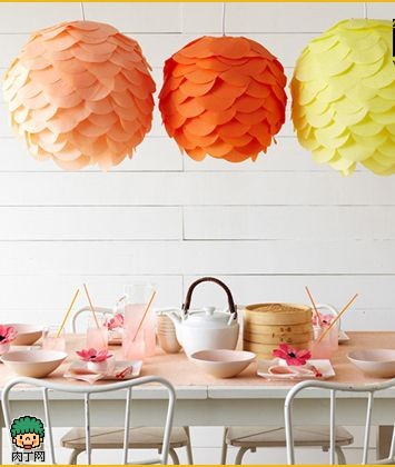 diy纸灯制作:赞DIY白色灯笼穿新衣 打造宜家韵味灯笼